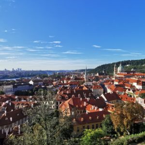 Aussicht auf ein Teil von Prag